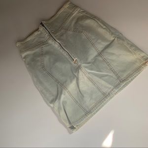 Jean mini skirt